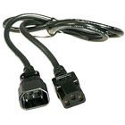 DELTACO Power Cord | Extension cord | IEC C14 - IEC C13 | 3m | Black